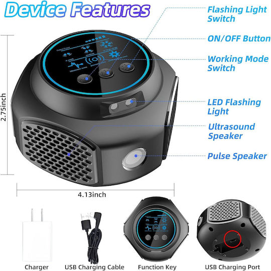 Ultrasonic Rodent Repellent Device 0.12x0.07m