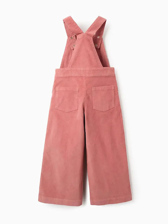 Kids Corduroy Dungarees Dusty Pink