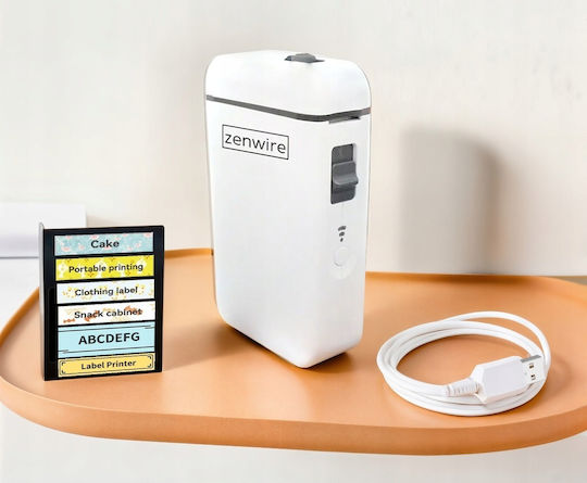 Zenwire Portable Label Printer Bluetooth 203 dpi