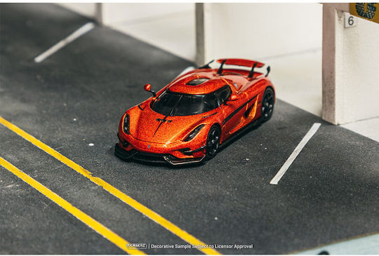 Koenigsegg Regera Orangenes Auto Modell 1:64 Tarmac Works