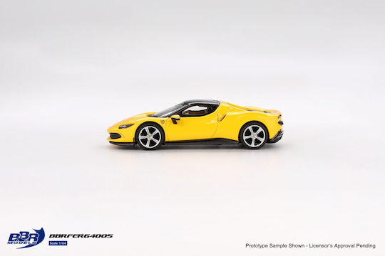 Ferrari 296 Gtb Giallo Modena 2024 Car Model 1:64 Bbr Bbrfer64005