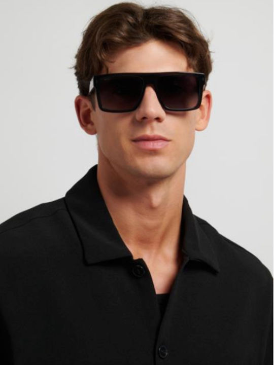 Boss Unisex Sunglasses with Gray Frame and Gray Lenses 1895/S KB7/9O