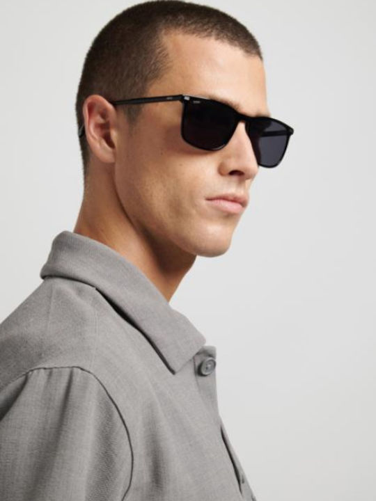 Boss Unisex Sunglasses with Black Horn-Rimmed Frame Boss 1879/S 807/IR