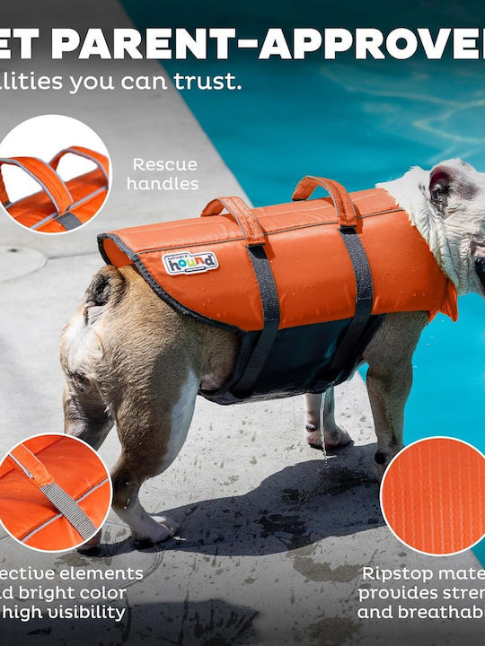Vesta De Salvare Pentru Câini M Outward Hound Granby Splash Greutate Minimă 13,61 Kg Portocalie Accente Reflectorizante Bretele Reglabile Bandă Abdominală Mâner De Salvare Vesta De Salvare Pentru Câini M Outward Hound Granby Splash Greutate Minimă 13,61 Kg Portocalie Accente Reflectorizante Bretele Reglabile Bandă Abdominală Mâner De Salvare