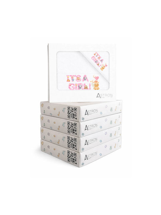 Astron Italy Set De Prosoape Pentru Bebeluşi 2 Piese It's A Girl Greutate 500gr/m²
