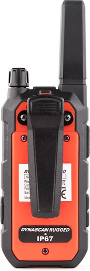 DynaScan Robuster CB- und Zwei-Wege-Funkgerät PMR mit Monochrom-Display in Orange