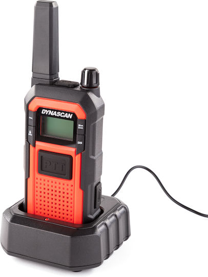 DynaScan Robuster CB- und Zwei-Wege-Funkgerät PMR mit Monochrom-Display in Orange