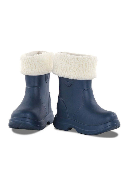 Kids Wellies with Internal Lining Navy Blue