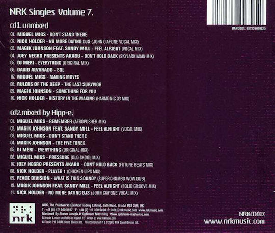 Various Hipp-e Nrk Singles Volume 7 Cd Comp + Cd Mixed