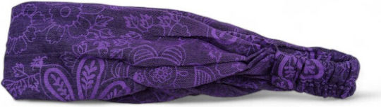 Cotton Hair Band Ba 03 Printed Purple