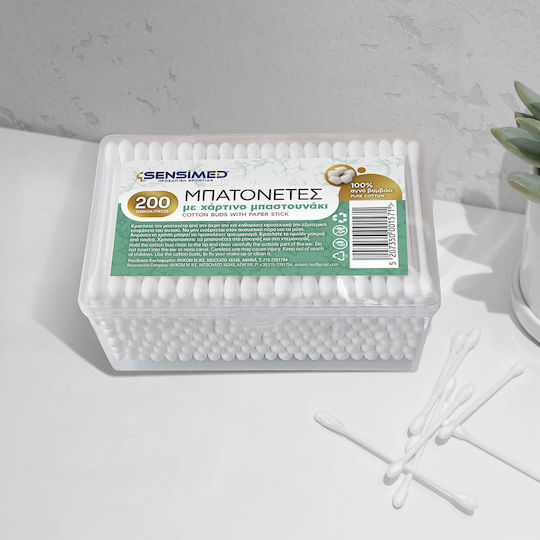 Sensimed Μπατονέτες Χάρτινο Μπαστουνάκι 200 Τεμάχια
