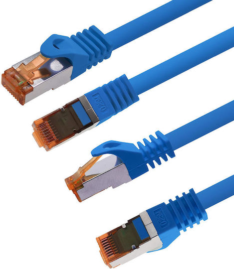 1aTTack S/FTP Cat.7 Cablu De Rețea Ethernet 0.25m Albastru 10 Bucăți