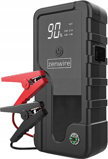 Zenwire CY16 Преносим Стартер за Батерия за Кола и Мотоциклет 6400mAh с Захранваща Банка USB Стъкла 12V