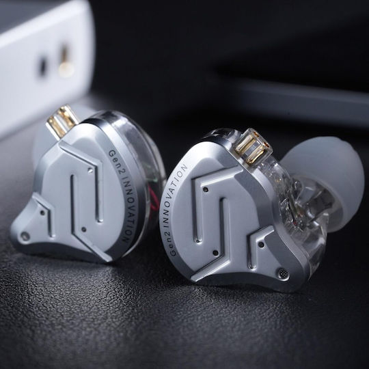 KZ In-Ear Headphones In Ear Zsn Pro 2 Mic Silver