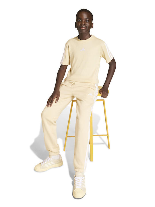 adidas T-shirt Crystal Linen/white