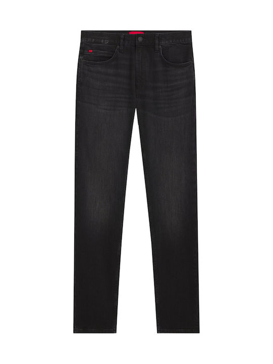 Men's Jeans Pants with Slim Straight Application Black