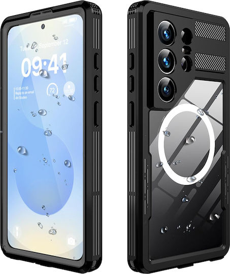 Shellbox Shellbox Rückseite Umschlag Wasserdicht Schwarze Silikon für Galaxy S26 Ultra