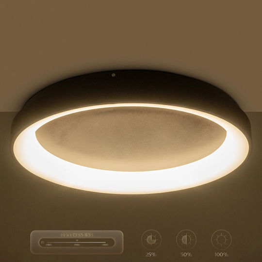 kelvo Salem Deckenleuchte 45 cm Weiß mit Integrierter LED