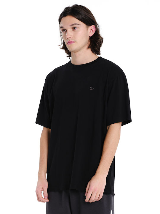 Herrenblusen Kurzarm T-Shirt Schwarz