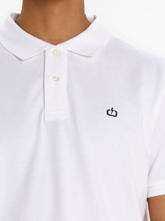 Polo Short Sleeve White Blouse