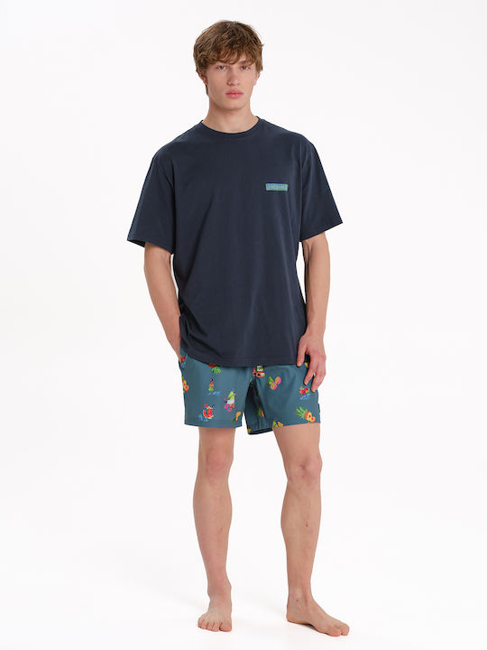 T-shirt Navy Μπλε