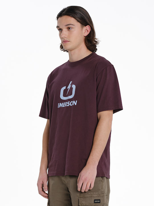 T-shirt Μπορντό