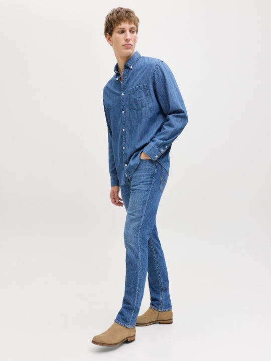 Men's Jeans Pants Mid Blue