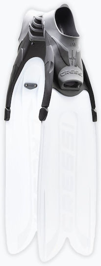 CressiSub Swimming Flippers Gara Turbo Flex Long White