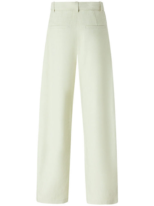 Дамски Висок Талия Текстилен Панталон Лахани