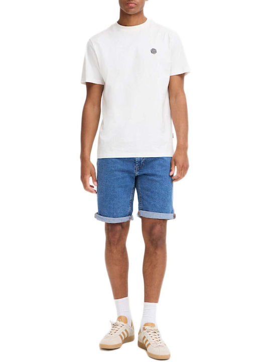 Pantaloni Scurti Barbati Denim Albastru