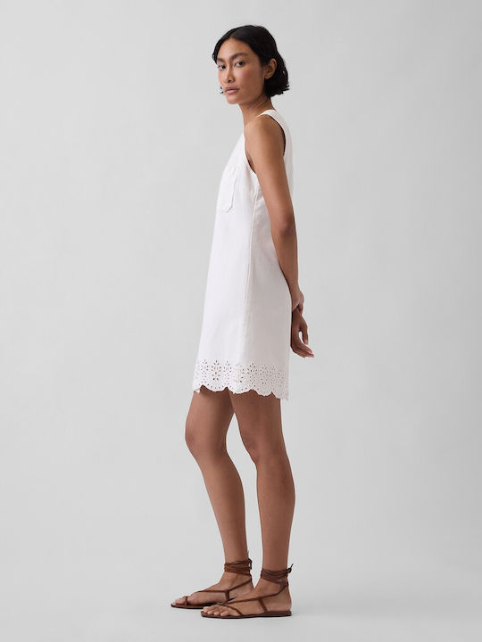 Sommer Mini Kleid Off-White
