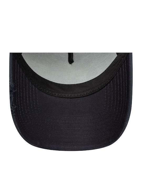 New Era Canvas Distressed 9forty A-frame Adj Trucker Cap Navy