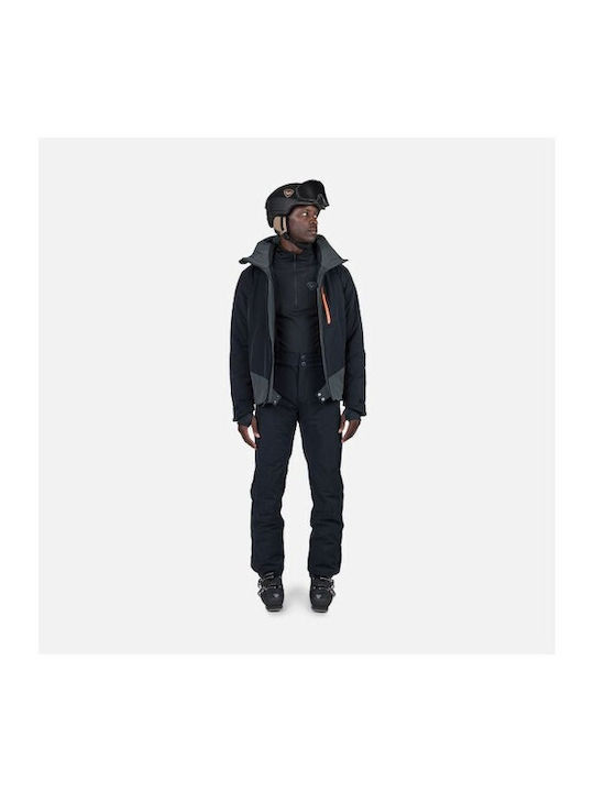 Men's Fleece Jacket with Hood Black