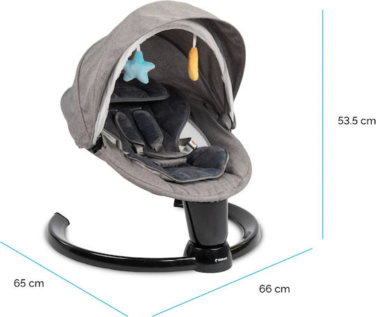 Kidnort Electric Baby Relax with Music Gray for Child up to 9kg