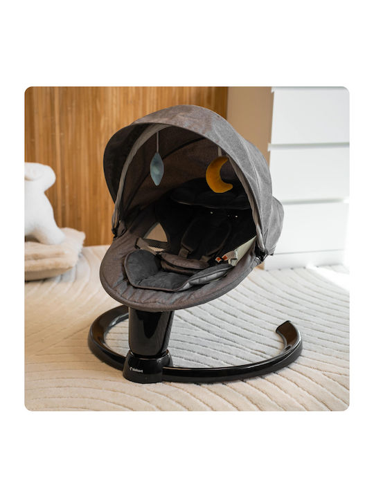 Kidnort Relax Electric pentru Bebeluși cu Muzică Gri pentru Copil până la 9kg