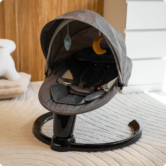 Kidnort Electric Baby Relax with Music Gray for Child up to 9kg