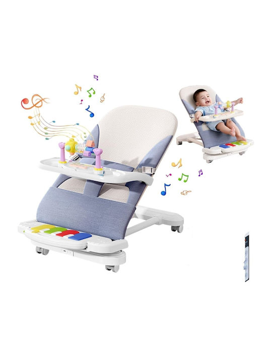 NICEkids Electric Relax Măsuță Pentru Bebeluși cu Muzică Albastru pentru Copii până la 9kg