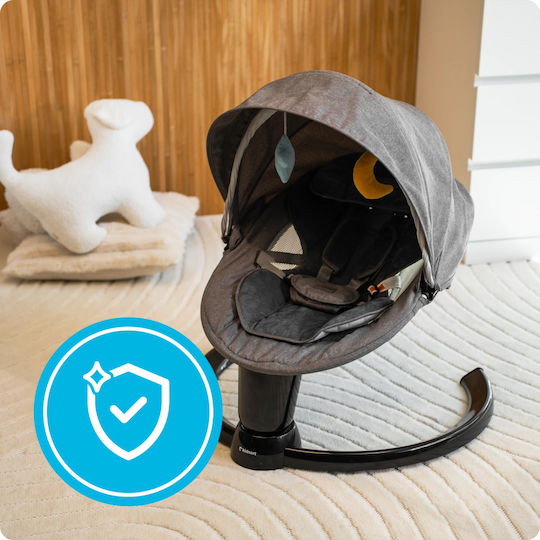 Kidnort Electric Baby Relax with Music Gray for Child up to 9kg