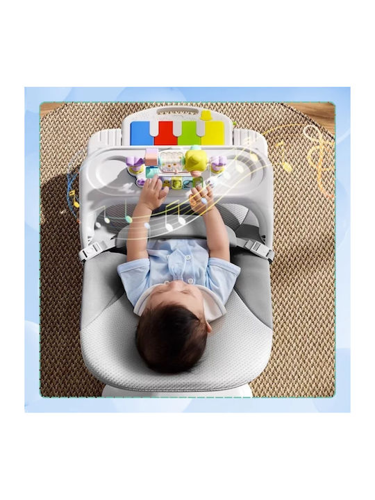 NICEkids Electric Relax Măsuță Pentru Bebeluși cu Muzică Gri pentru Copil până la 9kg