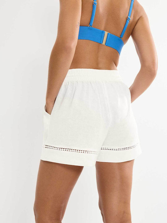 Triumph Women's Beach Shorts Silk White Triumph Women's Beach Shorts Silk White