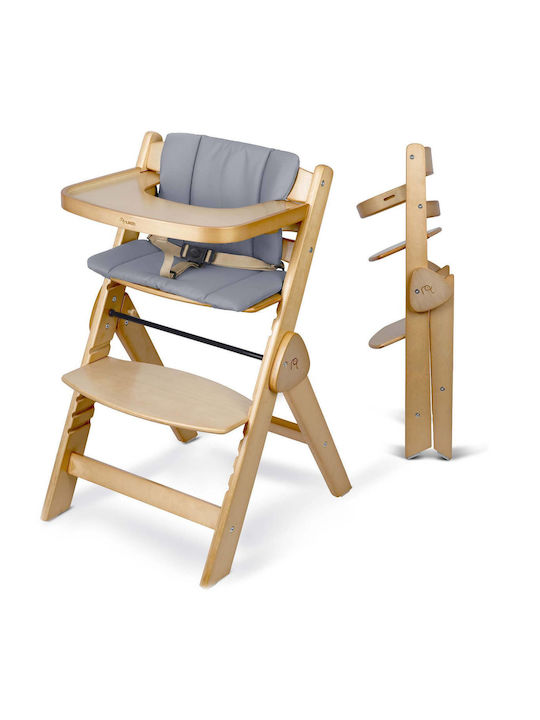 Nukido Highchair with Wooden Frame & Wooden Seat