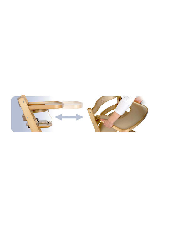 Nukido Highchair with Wooden Frame & Wooden Seat