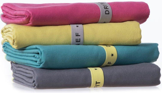 Nef-Nef Homeware Vivid Πετσέτα Microfiber Σώματος 200gr/m² Γκρι 150x75εκ.