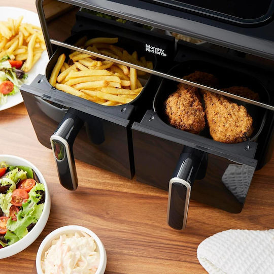 Morphy Richards Air Fryer cu Două Coșuri Detașabile 7.2l Negru MUC-ADT4B