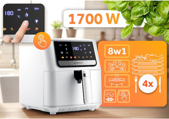 Berdsen Air Fryer 6.5lt Λευκό BD-662