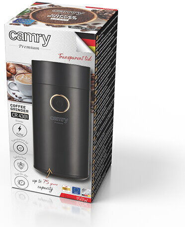 Adler Electric Coffee Grinder 150W with 75g Capacity Black