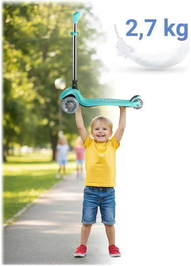 Ricokids Kinderroller 3-Rad mit Sitz Türkis