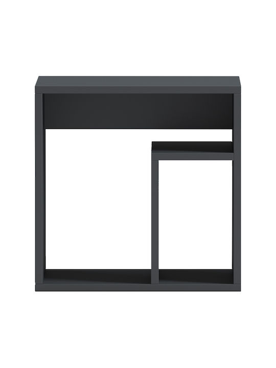 Bedside Table Doublo Wooden Gray 40x35x40cm