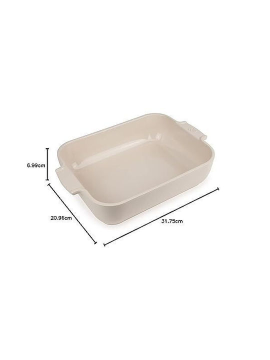 Peugeot Rectangular Heat-Resistant Ceramic Cookware 7.2x32cm