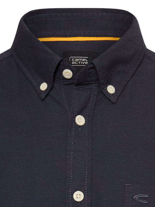 Long Sleeve Shirt in Regular Fit Dark Blue